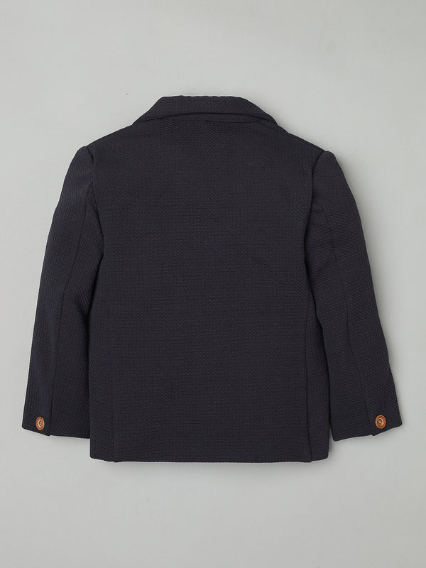 Ridokidz Boys Full Sleeves Solid Blazer