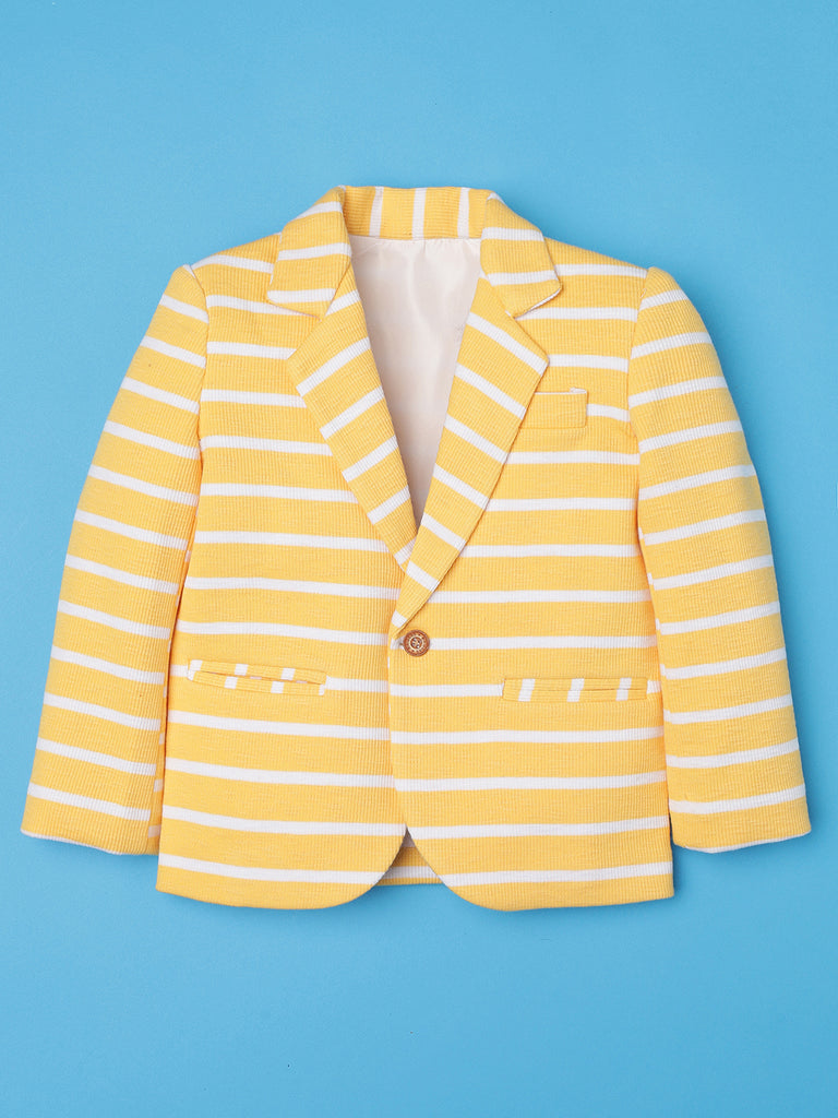 Ridokidz Boys Full Sleeves Stripe Blazer