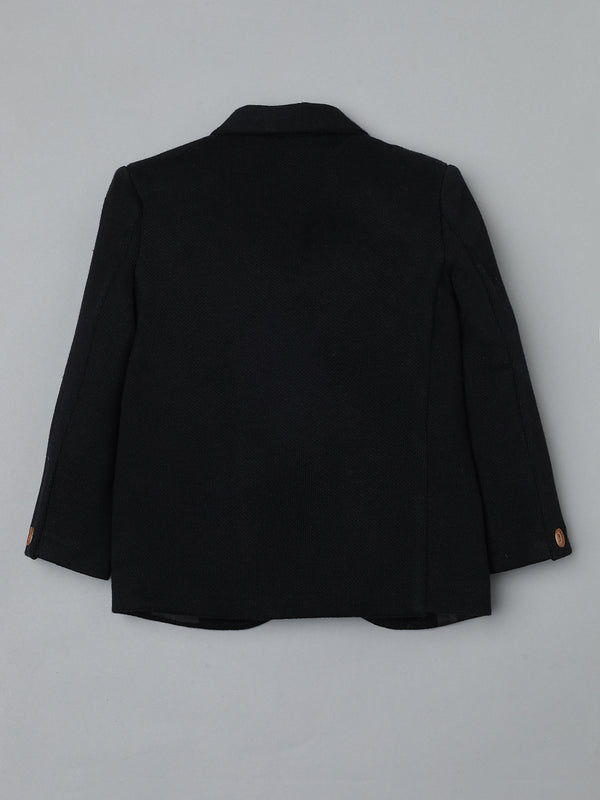 Ridokidz Boys Full Sleeves Solid Blazer