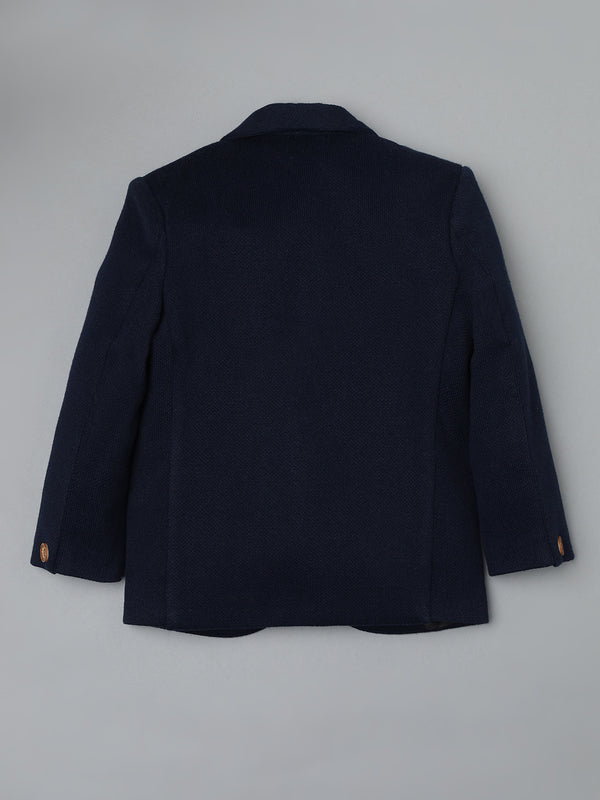 Ridokidz Boys Full Sleeves Solid Blazer